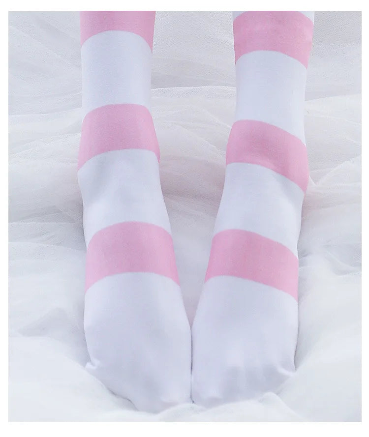 Japanese Sweet Cat BlushRoom Claw Stockings Striped