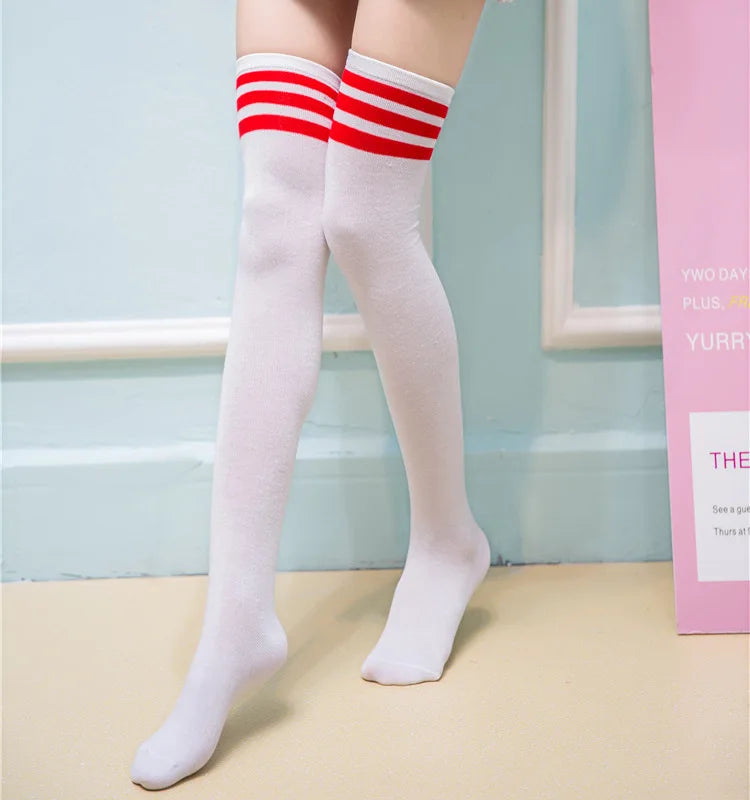 Striped Women BlushRoom Long Socks