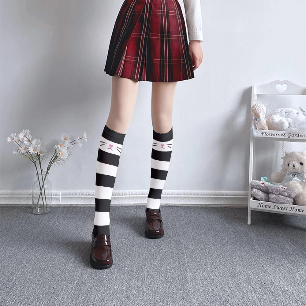 Japanese Sweet Cat BlushRoom Claw Stockings Striped