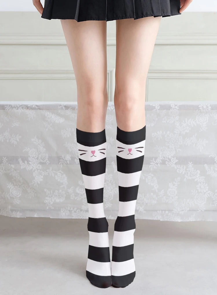 Japanese Sweet Cat BlushRoom Claw Stockings Striped