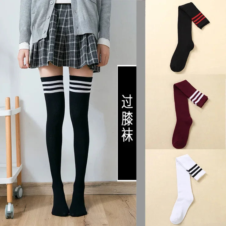 Striped Women BlushRoom Long Socks