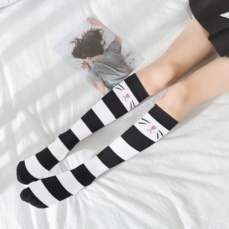 Japanese Sweet Cat BlushRoom Claw Stockings Striped